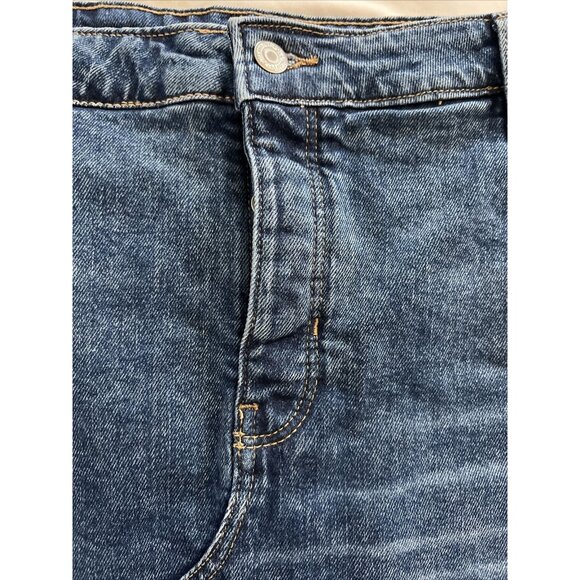 Old Navy Women’s High Rise Marcia Denim Mini Skirt Raw Fringe Hem NWT Size 18 - Picture 7 of 15